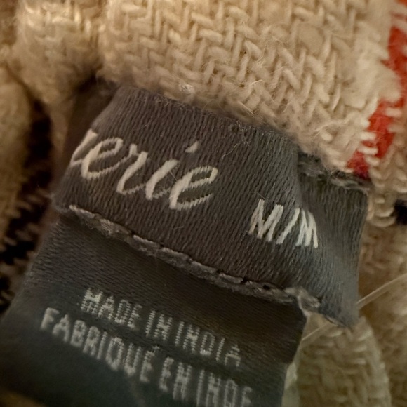 Aerie High Waist Striped Shorts - Red, Blue, Cream - Picture 3 of 3